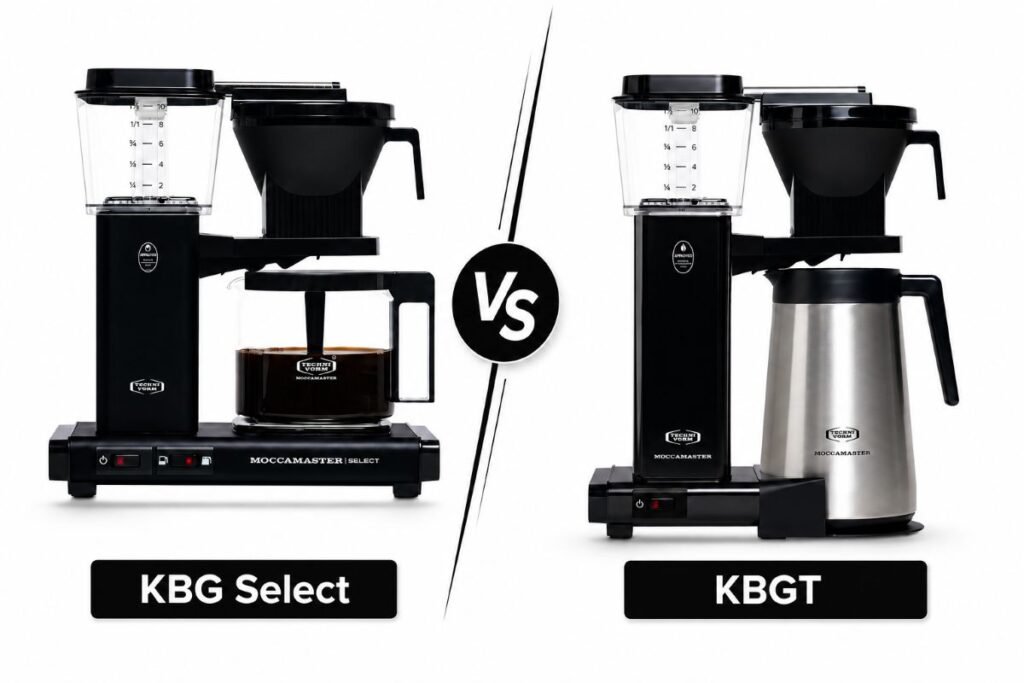 Moccomaster KBG Select vs KBGT black