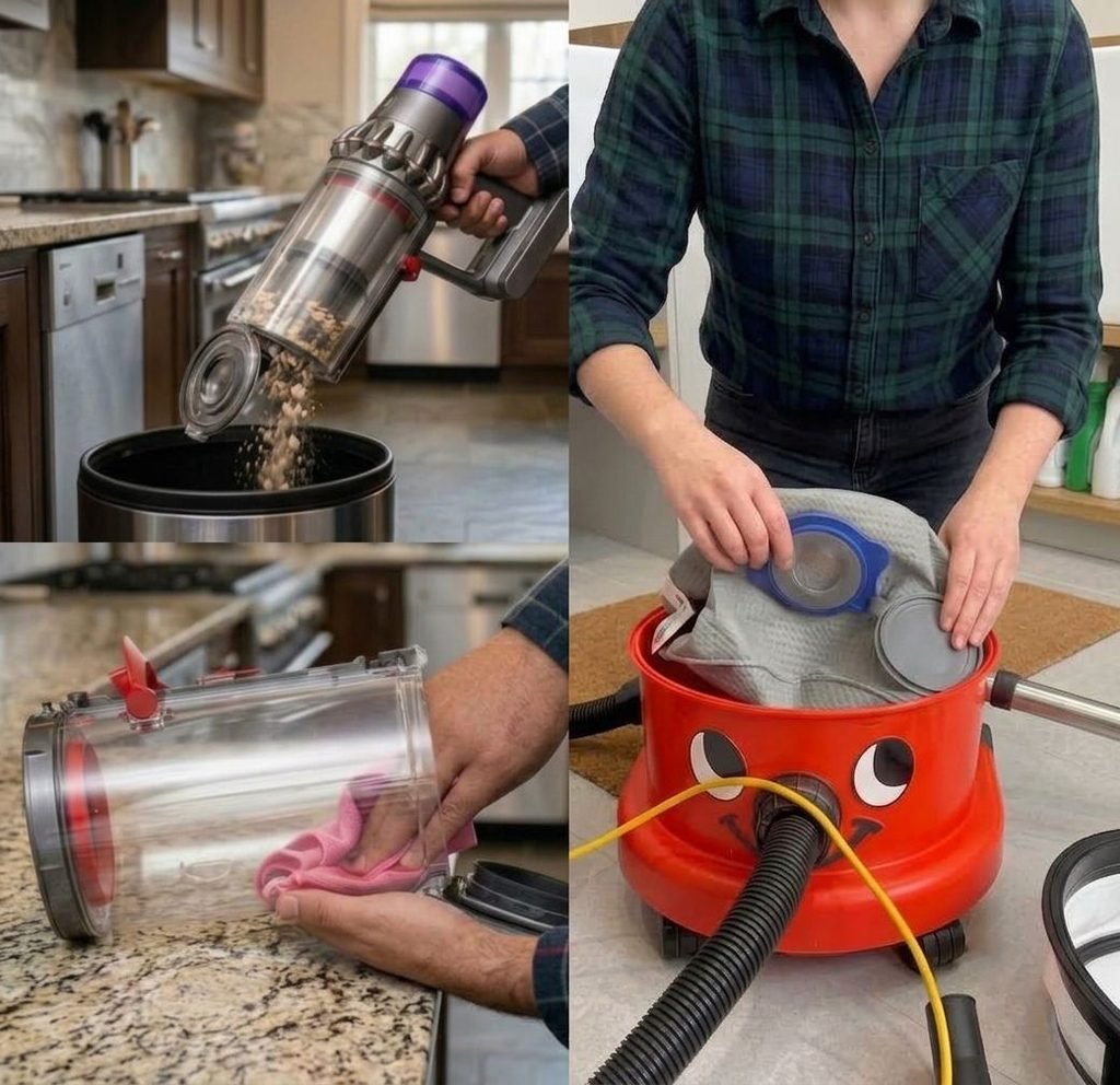 Bagged vs Bagless Vacuum Cleaner side by side