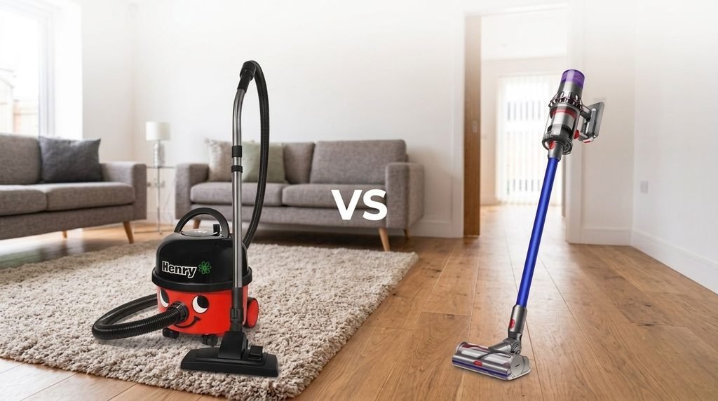 Bagged vs Bagless Vacuum Cleaner side by side
