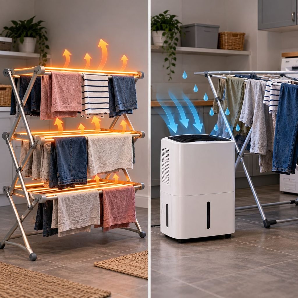 How Does Dehumidifier vs Heated Airer Work