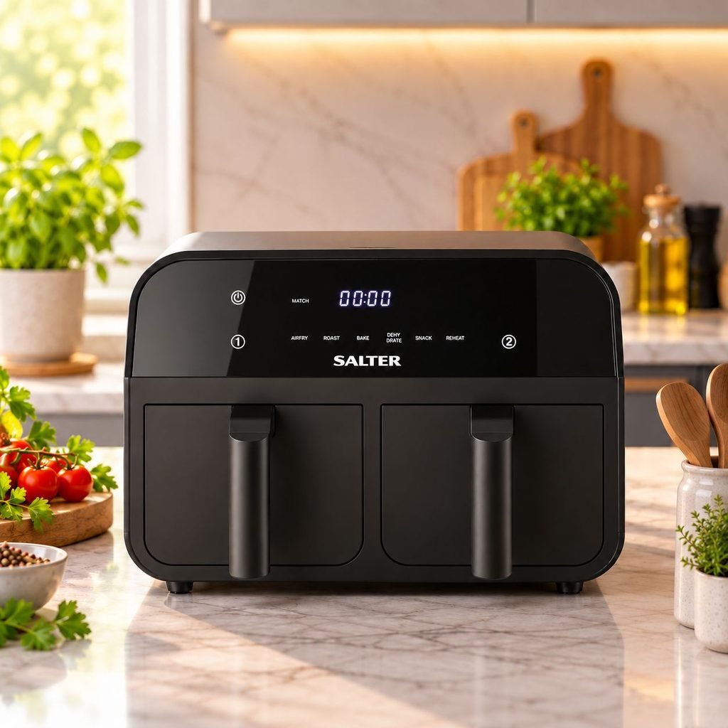 Salter EK4750 Dual Air Fryer Pro: Best Dual-Drawer Air Fryer Under £75