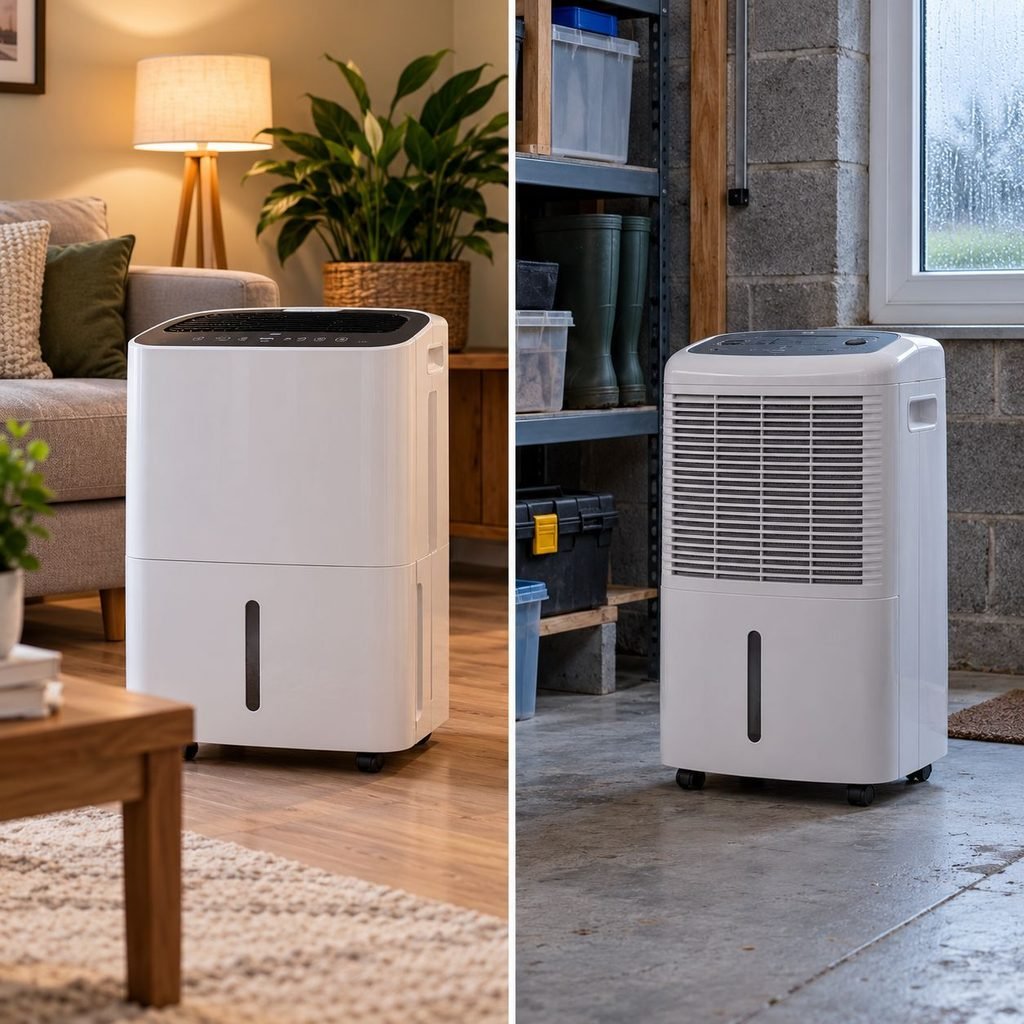 Compressor vs desiccant dehumidifier running costs