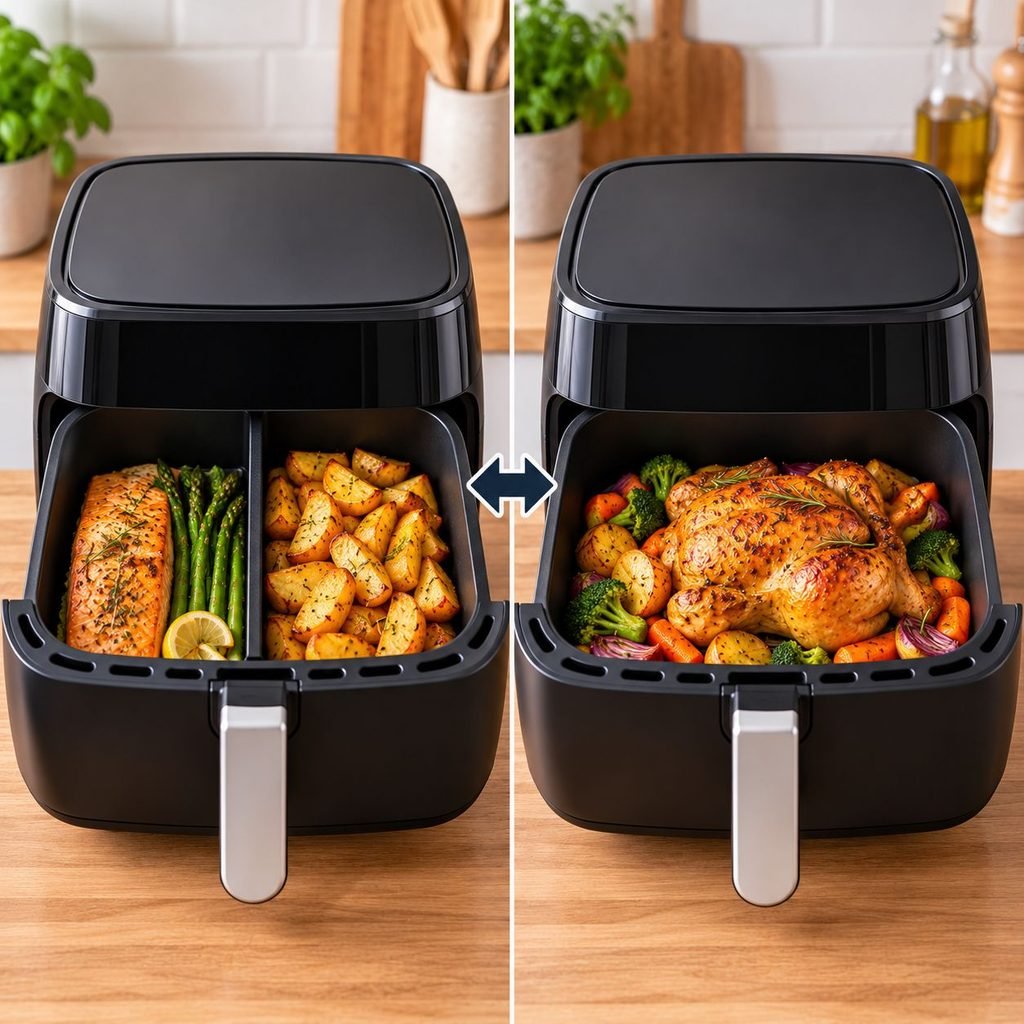 Flexible drawer air fryers - single vs dual