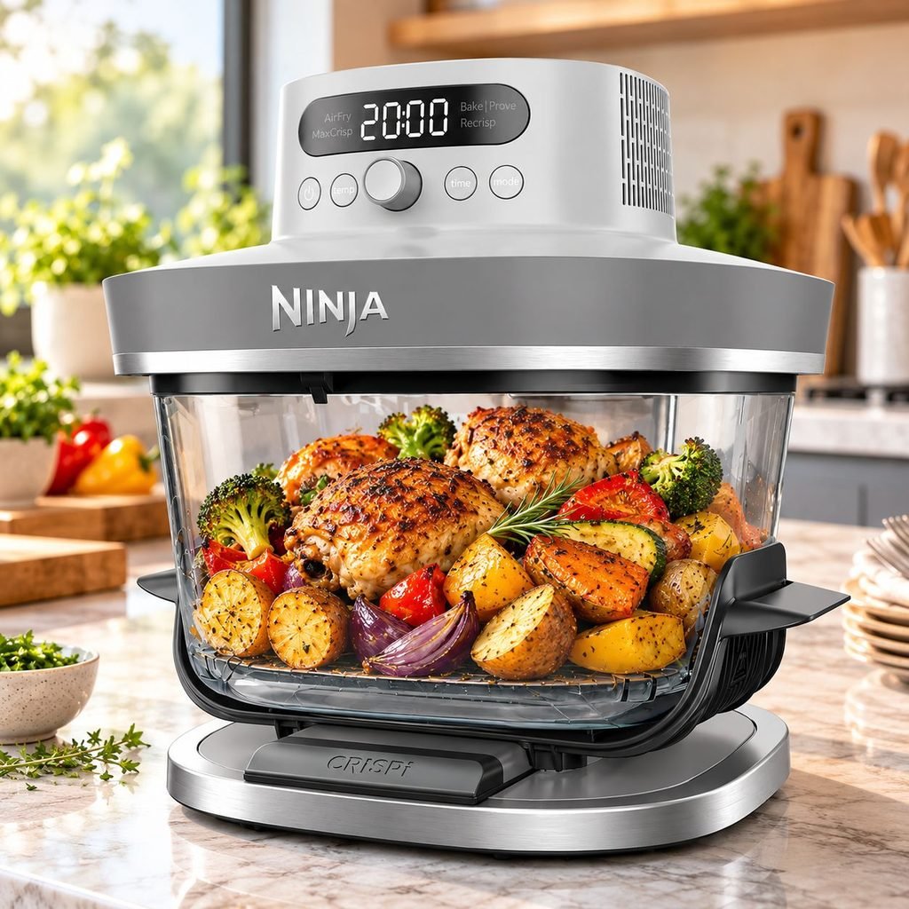 Ninja CRISPi PRO 7-in-1 XL (AS101UKGY): best glass air fryer overall