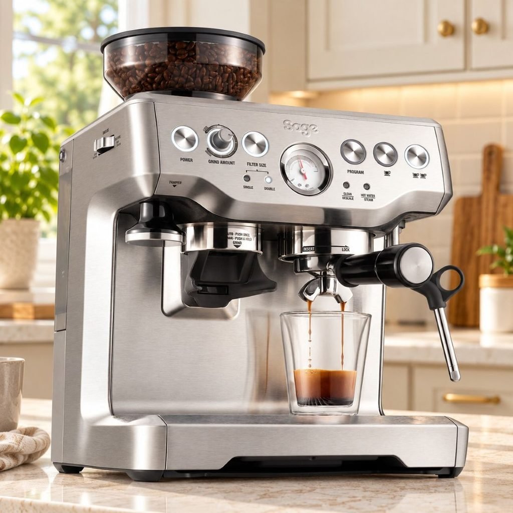 Sage Barista Express (SES875) Espresso Machine in UK Kitchen